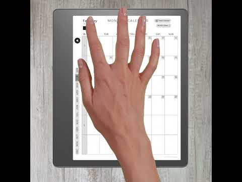 Kindle Scribe Daily Planner 2024 - Hyperlinks Navigation Showcase