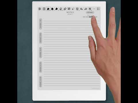 Supernote Digital Notebook - Hyperlinks Navigation Showcase