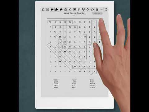Supernote Word Search Puzzle Games - Hyperlinks Navigation Showcase