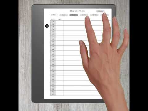 Kindle Scribe Meeting Notebook - Hyperlinks Navigation Showcase