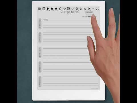 Supernote Meeting Notebook - Hyperlinks Navigation Showcase