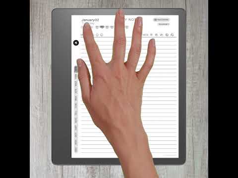 Kindle Scribe Daily Journal 2025 &amp; 2026 - Hyperlinks Navigation Showcase