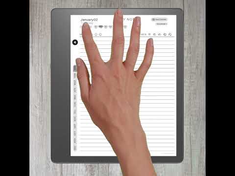 Kindle Scribe Daily Journal 2024 - Hyperlinks Navigation Showcase