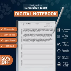 reMarkable 2 Digital Notebook Template