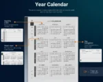 reMarkable 2 Daily Journal Year Calendar