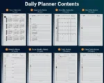 reMarkable 2 Daily Planner Contents