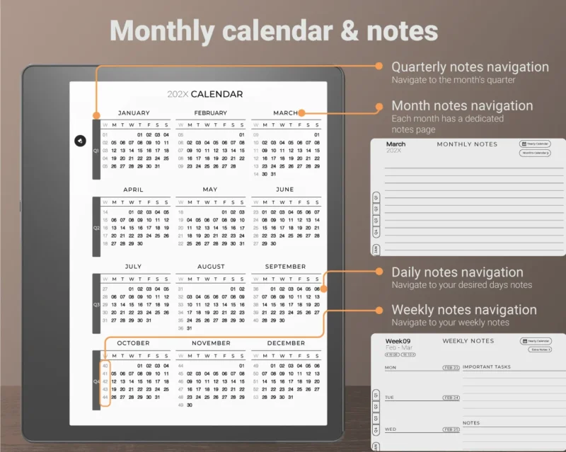 Monthly Calendar