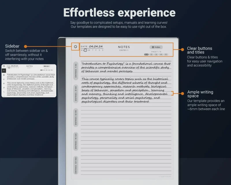 reMarkable 2 Digital Notebook Best Writing Experience