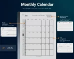6.Daily-Planner-Monthly reMarkable 2 Monthly Calendar Planner Template