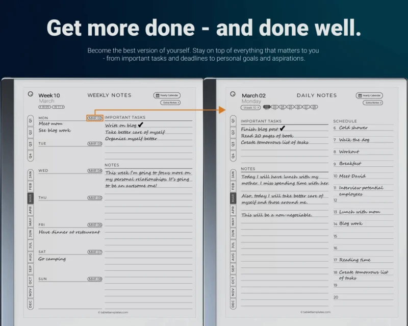 8.DailyPlanner-Examples best remarkable 2 organization template