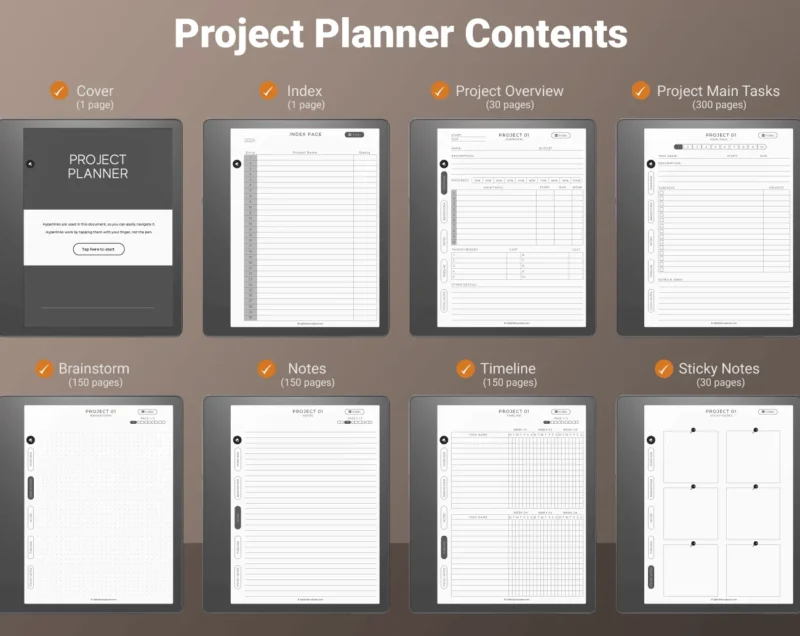Kindle Scribe Project Planner