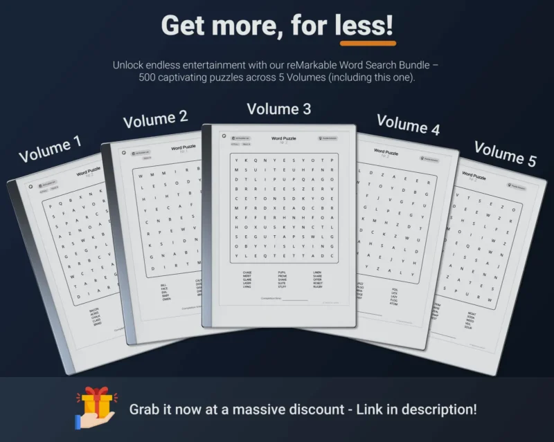 get the remarkable 2 word search bundle