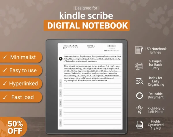 new kindle scribe notebook design」