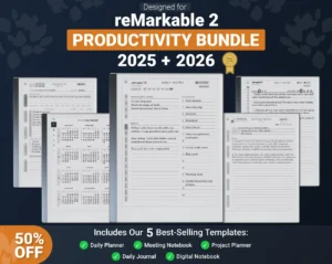 reMarkable 2 Productivity Bundle 2025 2026 by TabletTemplates