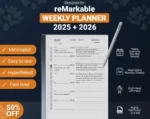 reMarkable 2 Weekly Planner Template 2025 2026