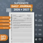 Supernote Daily Journal Template 2025 2026 A5X Manta A6X Nomad X2 For Supernote Daily Journal Template 2026 2027 A5X Manta A6X Nomad X2