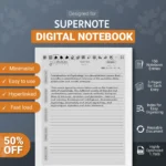 For Supernote Digital Notebook Template A5X A6X Nomad