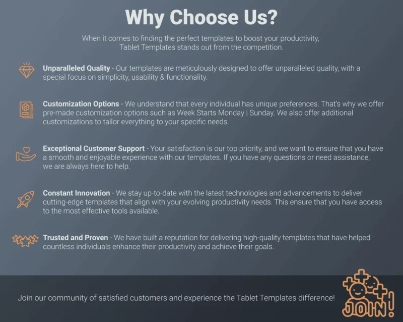 Why choose TabletTemplates for Supernote