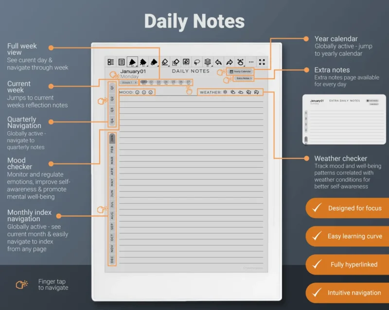 Supernote Daily Journal - Page View