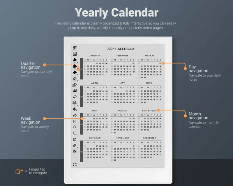 Supernote Daily Planner 2026 2027