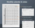 Supernote Daily Planner 2026 2027 Monthly Calendar