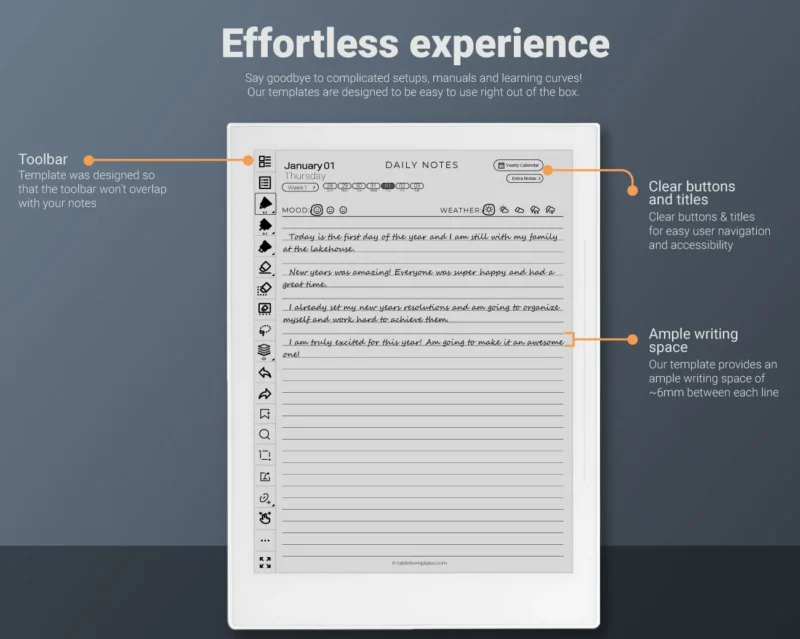 Supernote Daily Journal Best Writing Experience 2026 2027 A5X Manta A6X Nomad X2