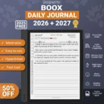 Boox Daily Journal Template 2026-2027 Note Air Tab Ultra Go Color