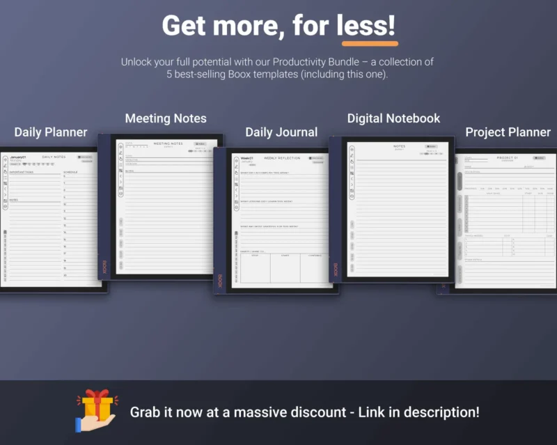 Boox Productivity Bundle Offer