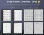 Boox Daily Planner Template 2026 2027 Note Air Tab Ultra Go Planner Contents