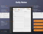 Boox Daily Planner Template 2026 2027 Note Air Tab Ultra Go Daily Notes