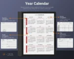 Boox Daily Planner Template 2026 2027 Note Air Tab Ultra Go Yearly Calendar
