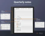 Boox Daily Planner Template 2026 2027 Note Air Tab Ultra Go Quarterly Notes