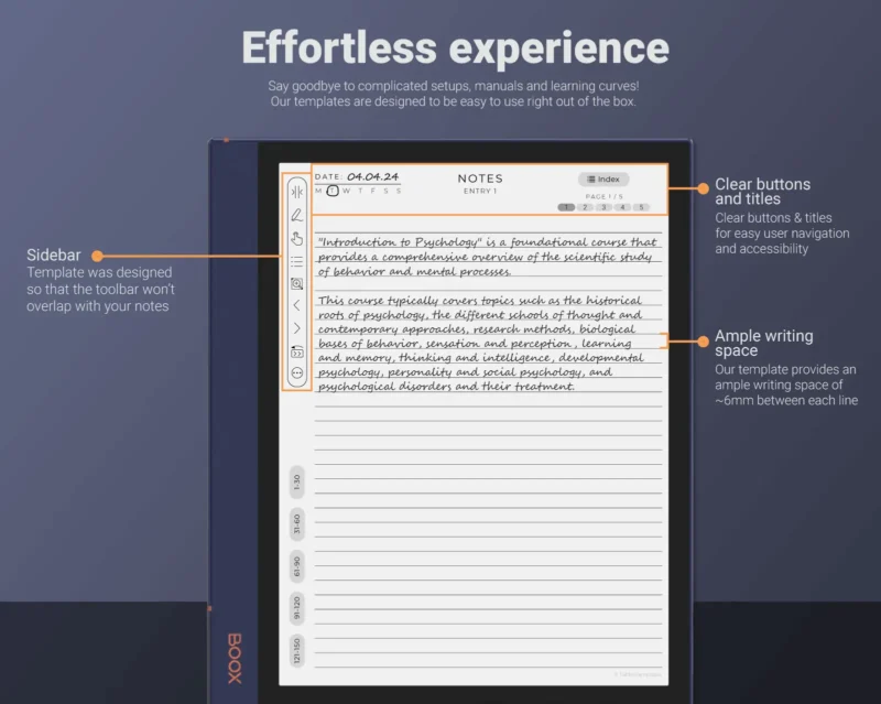 5.Notebook-Effortless Onyx Boox Meeting Notes Notebook Template - Best Writing Experience