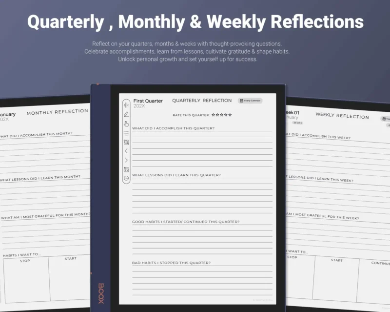 6.Daily-Journal-Quarterly-Monthly-Weekly-Reflection Boox Daily Journal - Quarterly, Monthly, Weekly Reflections