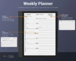 Boox Daily Planner Template 2026 2027 Note Air Tab Ultra Go Weekly Planner