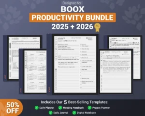 Onyx Boox Productivity Bundle 2025 2026 Bundle Note Air Tab Ultra Go