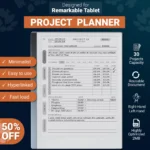 remarkable 2 project planner template remarkable 2 project planner template