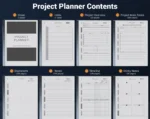 Project Planner for reMarkable 2 Tablet - Contents