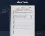 Project Planner Main Tasks for reMarkable 2