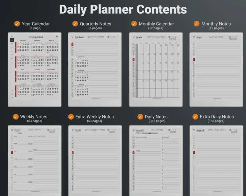 reMarkable Paper Pro Productivity Bundle Planner