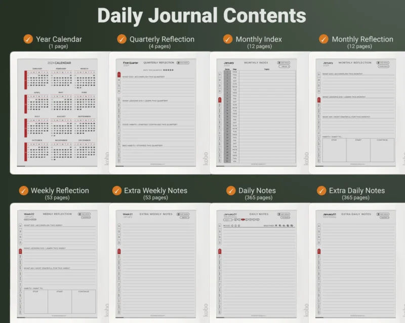 Kobo Sage Elipsa 2E Libra Colour - Daily Journal