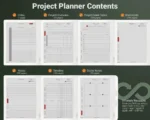 7.ProjectPlanner-WhatsIncluded Kobo Project Planner Template - by TabletTemplates