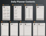 Pages included in the RPPM Daily Planner