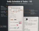 3.2.DailyPlanner-Schedule&TasksV2 Version 2 - Schedule & Tasks / To Do