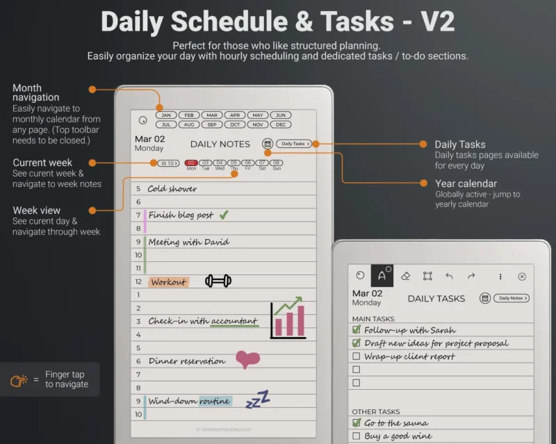 Version 2 - Schedule & Tasks / To Do