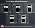 2.WordSearchBundle-WhatsIncluded reMarkable Paper Pro Move word search bundle - contents