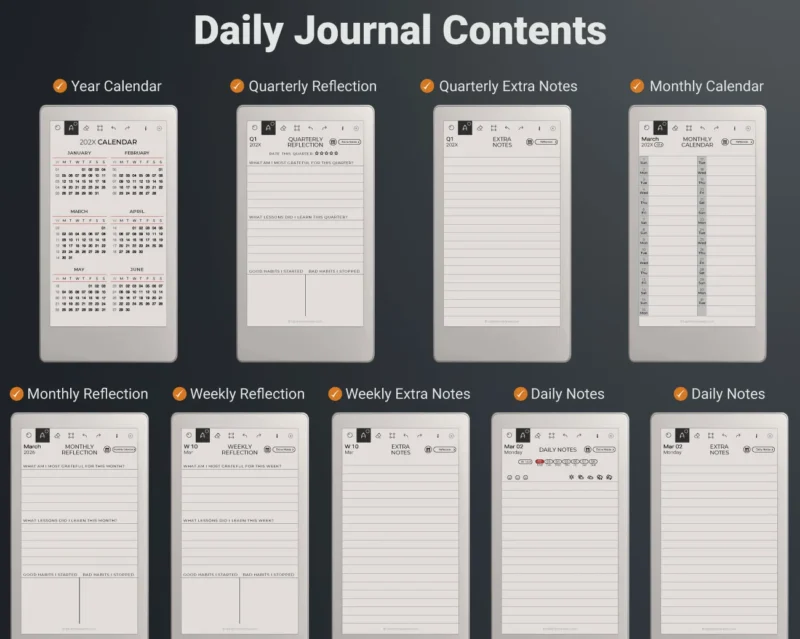 reMarkable Move Journal - What's Included