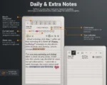 3.1.DailyJournal-Daily&ExtraNotes reMarkable Paper Pro Move Journal - Daily Notes and Extra Notes