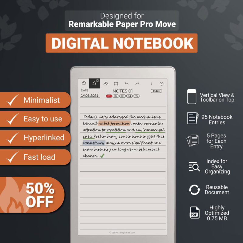 reMarkable Paper Pro Move - Digital Notebook