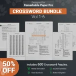 Remarkable Paper Pro Crossword Bundle
